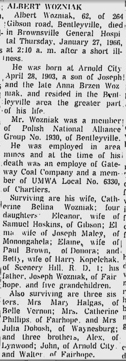 Albert Wozniak obit